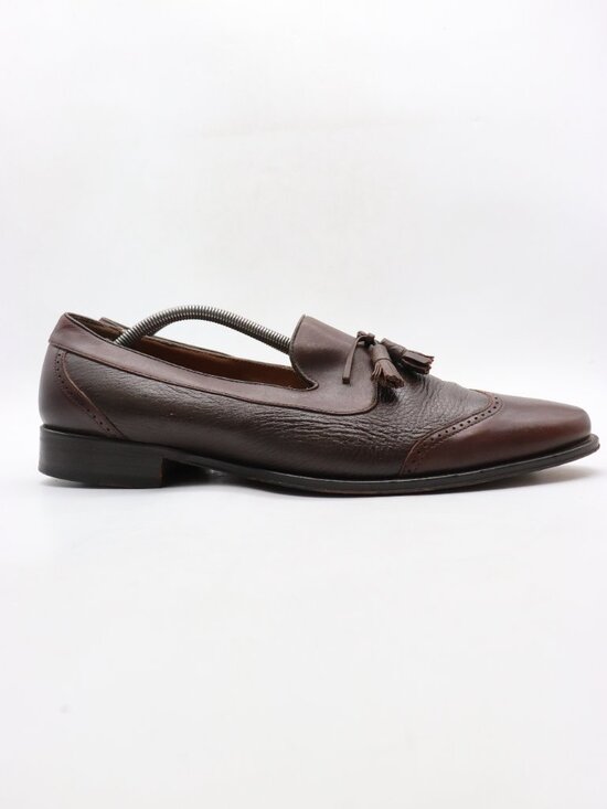 Mezlan Nicholas Tassel Loafers Men\'s 13 M Brown Leather Slip On Classic Shoes main image 4